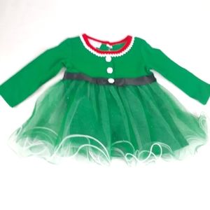 Bonnie Baby Christmas Elf Dress 3-6M